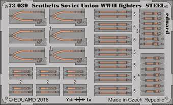 Eduard 73039 Seatbelts Soviet Union WWII for ICMSTEE 1:72