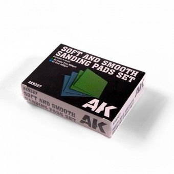 AK Interactive AK9327 AK9327 Soft and Smooth Sponge Sandpaper (4 pcs.)