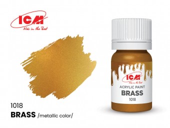 ICM 1018 METALLIC COLORS Brass bottle 12 ml 