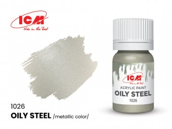 ICM 1026 METALLIC COLORS Oily Steel bottle 12 ml 