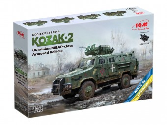 ICM 35014 1:35 Kozak-2, Ukrainian MRAP-class Armored Vehicle (100% new molds)