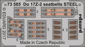 Eduard 73585 Do 17Z-2 seatbelts Steel for ICM 1:72
