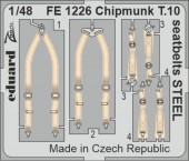 Eduard FE1226 Chipmunk T.10 seatbelts STEEL for AIRFIX 1:48