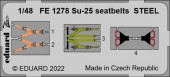 Eduard FE1278 Su-25 seatbelts STEEL 1:48