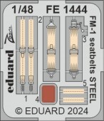 Eduard FE1444 FM-1 seatbelts STEEL   TAMIYA 1:48