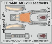 Eduard FE1448 MC.200 seatbelts STEEL  ITALERI 1:48