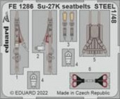 Eduard FE1286 Su-27K seatbelts STEEL 1:48