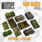 Green Stuff World 8435646511542ES Rectangular wooden MDF boxes (4+4 boxes set)