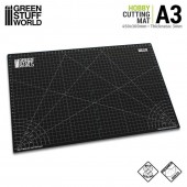 Green Stuff World 8435646514956ES Foldable Cutting Mat - A3 - Black (3mm)