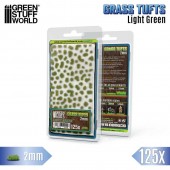 Green Stuff World 8435646524498ES Static Grass Tufts 2 mm - Light Green (125 pcs.)