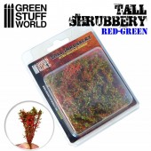 Green Stuff World 8436574504286ES Tall Shrubbery - Red/Green (8x8x3cm)
