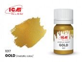 ICM 1017 METALLIC COLORS Gold bottle 12 ml 