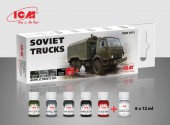 ICM 3011 Soviet trucks (6 x 12 ml) - Acrylic paints set