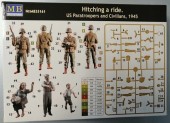 Master Box Ltd. MB35161 Hitching a ride US Paratroopers and Civilian no vehicle included 1:35