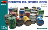 MINIART 49009 1:48 Modern Oil Drums (200l)