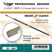 Mirage Hobby 100055 MIRAGE BRUSH FLAT HIGH QUALITY CLASSIC SERIES 2 size 2 