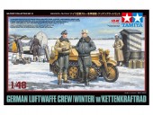 TAMIYA 32412 1:48 German Luftwaffe Crew -Winter- Kettenkraftrad 