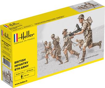 Heller 49609 British Infantry 8th. Army 1:72