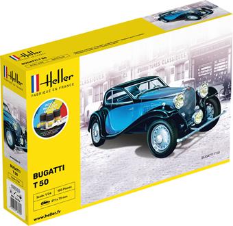 Heller 56706 Starter Kit Bugatti T 50 1:24