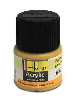 Heller 9024 Acrylic Paint 024 jaune entrainement mat 