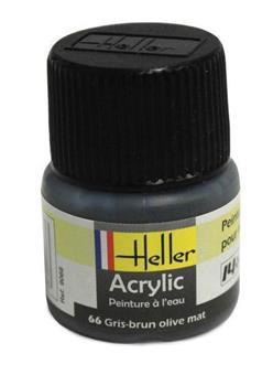 Heller 9066 Acrylic Paint 066 gris brun olive mat 