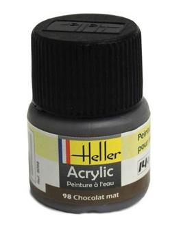 Heller 9098 Acrylic Paint 098 chocolat mat 