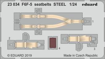 Eduard 23034 F6F-5 seatbelts Steel for Airfix 1:24