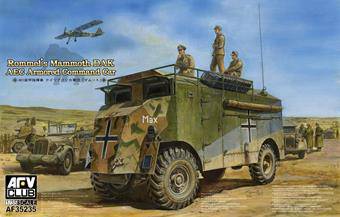 AFV-Club AF35235 AEC Armoured Commander Car of Rommel-Mam Mammoth (DAK) 1:35