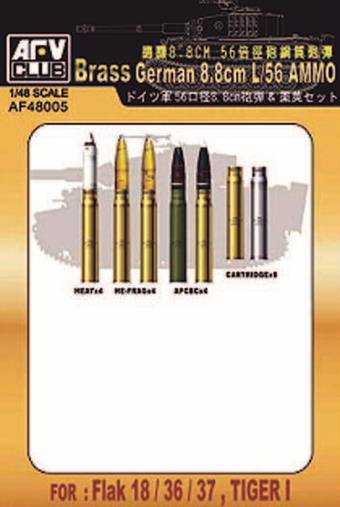 AFV-Club 48005 8,8 cm L/56 Ammunition 1:48