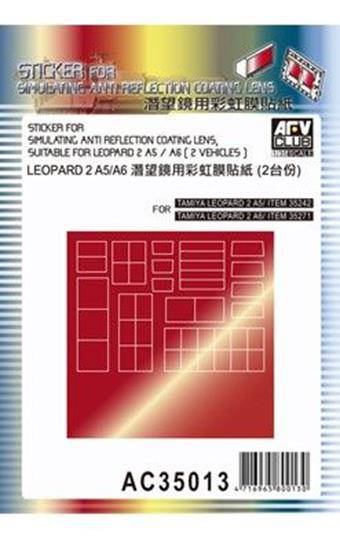 AFV-Club AC35013 Sticker anti reflection for Leopard IIA5 1:35