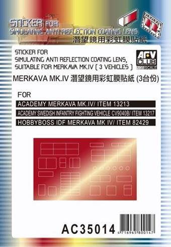AFV-Club AC35014 Sticker anti reflection for Merkava MkIV 1:35