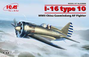 ICM 32006 I-16 type 10 WWII China Guomindang AF Fighter 1:32