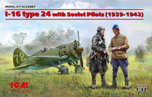 ICM 32007 I-16 type 24 with Soviet Pilots (1939-42) Limited 1:32