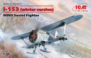 ICM 32011 I-153 WWII Soviet Fighte winter version 1:32