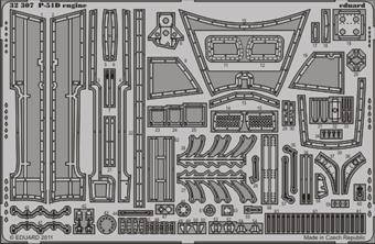 Eduard 32307 P-51D engine for Tamiya 1:32