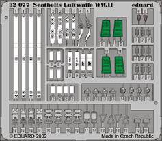 Eduard 32507 Seatbelts Luftwaffe WWII 1:32