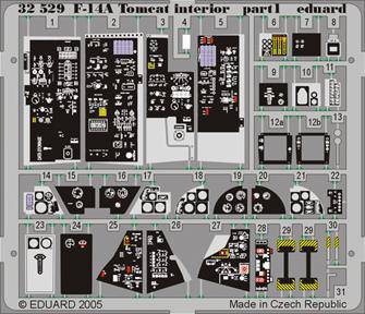 Eduard 32529 F-14A Tomcat interior for Tamiya 1:32