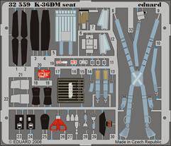 Eduard 32559 MiG-29 Fulcrum K-36DM seat for Trumpeter 1:32