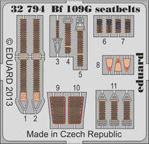 Eduard 32794 BF 109G seatbelts for Revell 1:32