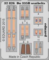 Eduard 32826 Do 335B seatbelts for HK Models. 1:32