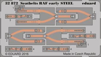 Eduard 32872 Seatbelts RAF Early Steel 1:32