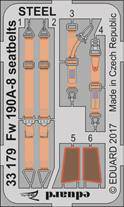 Eduard 33179 Fw 190A-8 seatbelts Steel for Revell 1:32