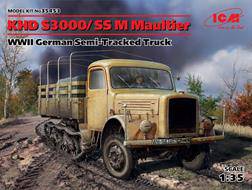 ICM 35453 KHD S3000/SS M Maultier WWII German Semi-Tracked Truck 1:35