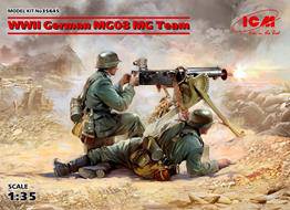 ICM 35645 WWII German MG08 MG Team 2 Figures 1:35