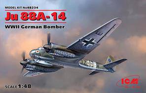 ICM 48234 Ju 88A-14 WWII Germann Bomber 1:48