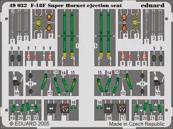 Eduard 49032 F-18E Super Hornet ejection seat for Hasegawa 1:48