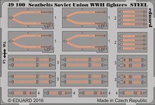 Eduard 49100 Seatbelts Soviet Union WWII for ICMSTEE 1:48