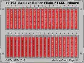 Eduard 49103 Remove Before Flight Steel 1:48