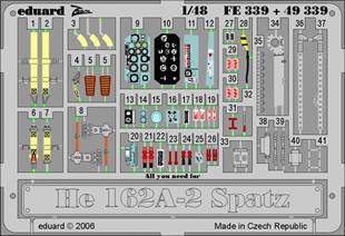 Eduard 49339 He 162A-2 Spatz for Tamiya 1:48