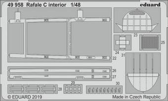 Eduard 49958 Rafale C interior for Revell 1:48